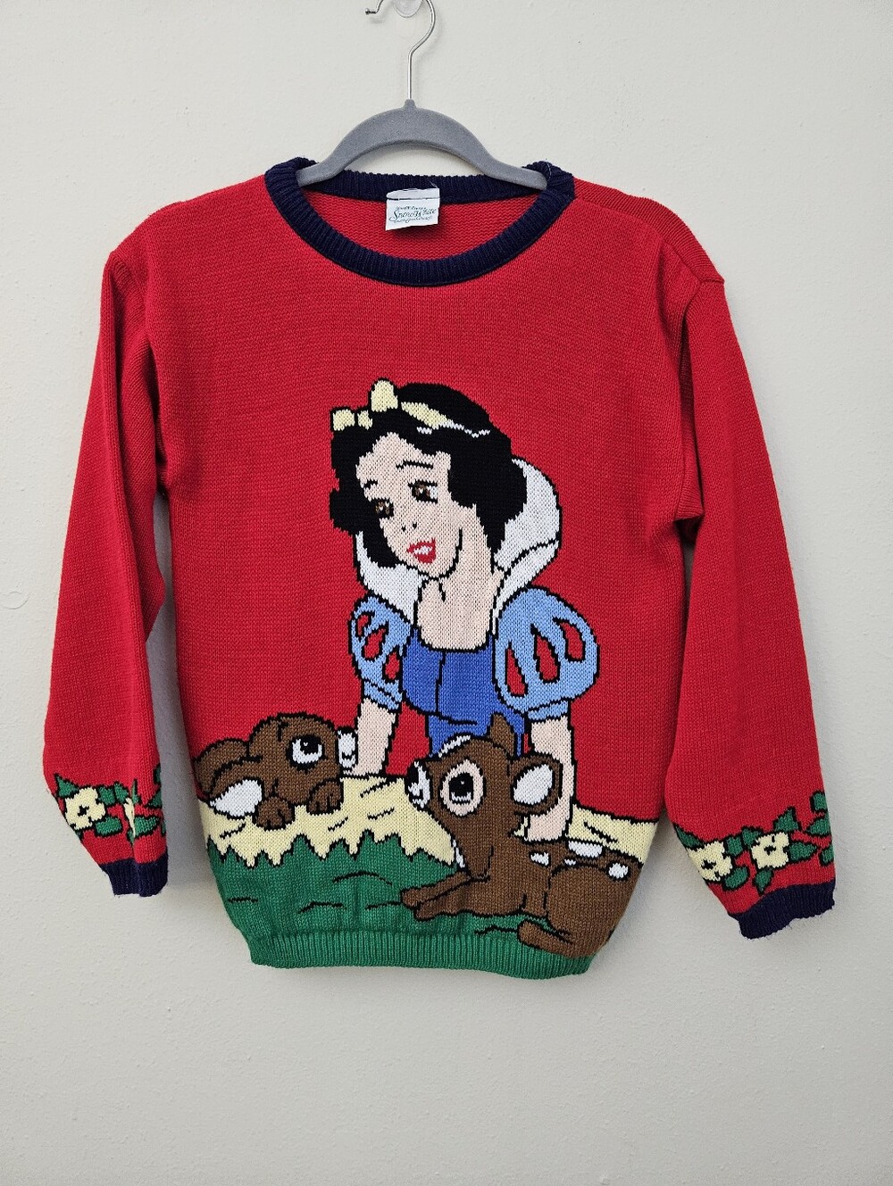 Vintage Disney Snow White Knit Sweater Youth XL / Women's XS-S